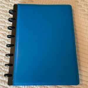 arc by Staples Junior Discbound Leather Notebook, 400 Re-positional Refill Pages